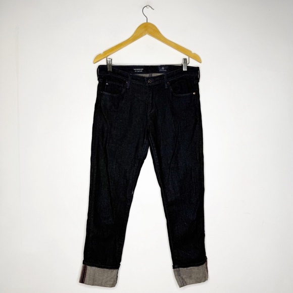 AG Adriano Goldschmied Stevie Cuff Slim Straight Classic Women's Jeans Size 30 - Picture 2 of 8